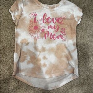 Garanimals Tan and White 'Love My Mom' Tee